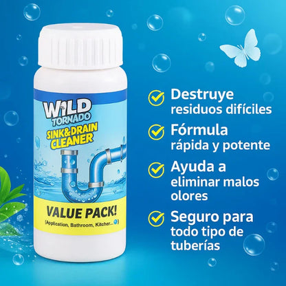 Wild Tornado™ Destapador y Limpiador de Cañerías Profesional pack 3 unidades + envio gratis