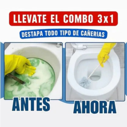 Wild Tornado™ Destapador y Limpiador de Cañerías Profesional pack 3 unidades + envio gratis