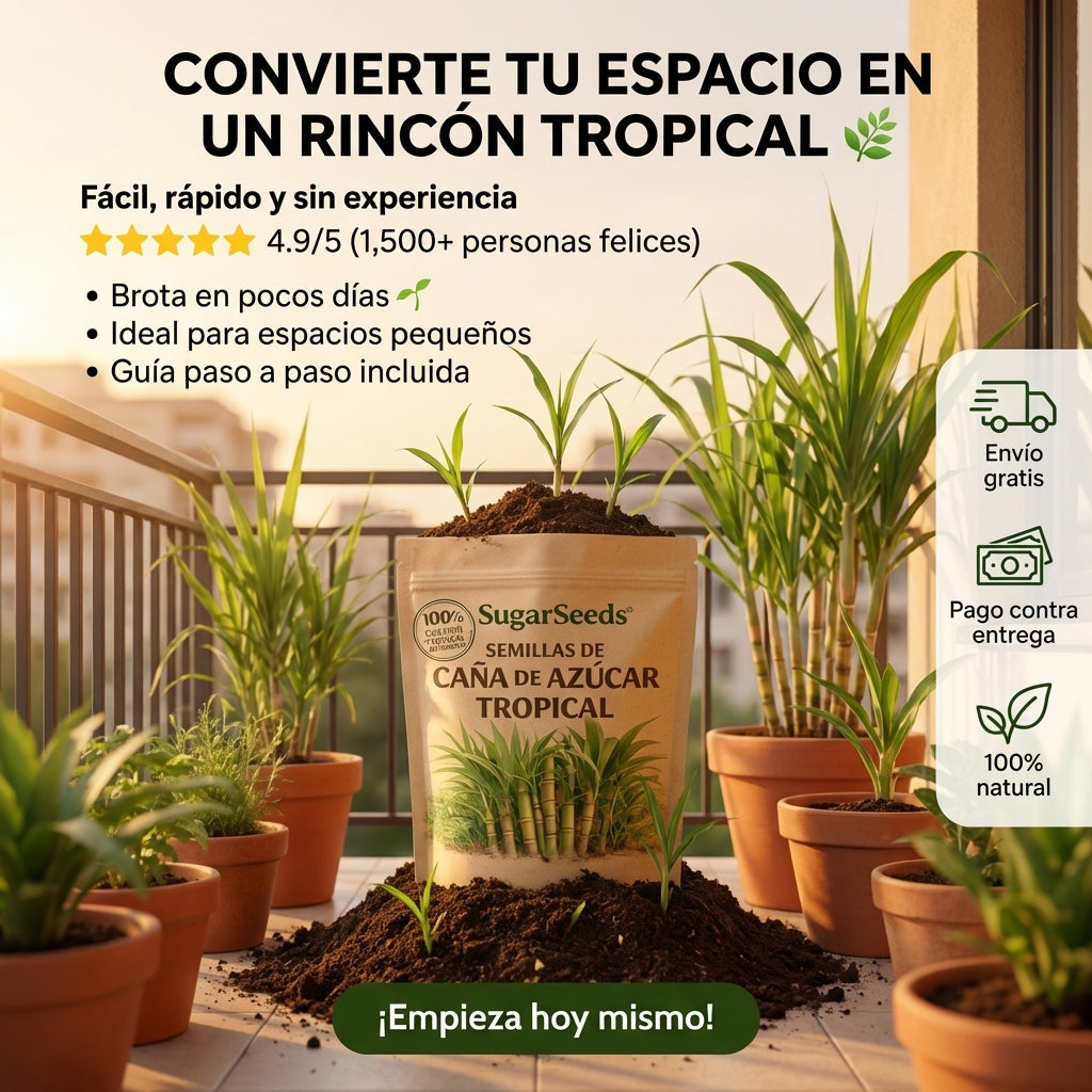 SugarSeed™ — Tu Propia Caña de Azúcar Tropical y Fresca en Casa