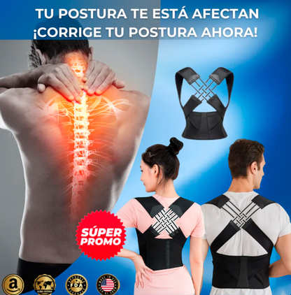 FlexBack Corrector de Postura Unisex Premium (Pedir 1 talla + de la que usas)