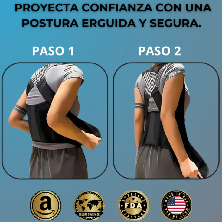 FlexBack Corrector de Postura Unisex Premium (Pedir 1 talla + de la que usas)