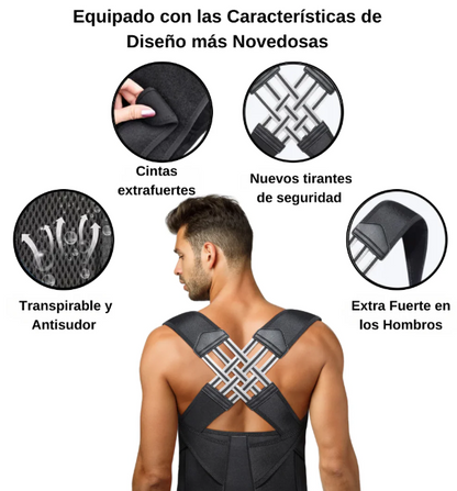 FlexBack Corrector de Postura Unisex Premium (Pedir 1 talla + de la que usas)