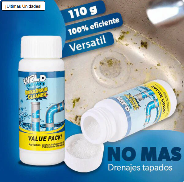 Wild Tornado™ Destapador y Limpiador de Cañerías Profesional pack 3 unidades + envio gratis