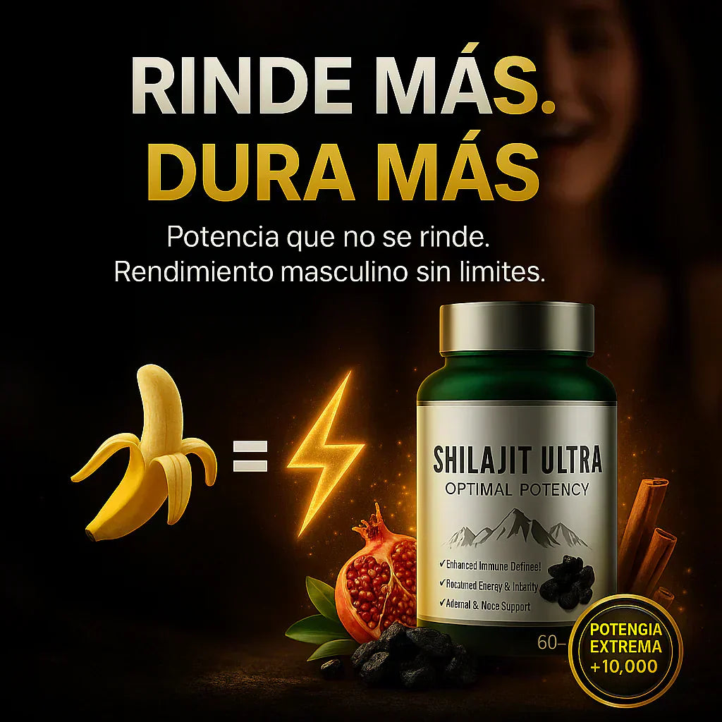 Shilajit Ultra: Energía Natural 60 cápsulas + Envío Gratis