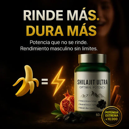 Shilajit Ultra: Energía Natural 60 cápsulas + Envío Gratis