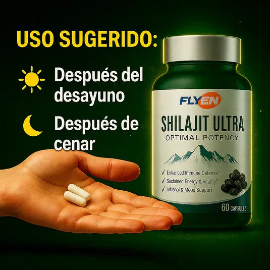 Shilajit Ultra: Energía Natural 60 cápsulas + Envío Gratis