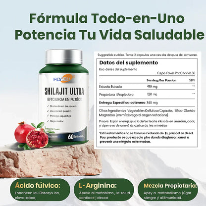Shilajit Ultra: Energía Natural 60 cápsulas + Envío Gratis