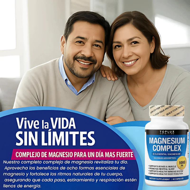 Magnesio Complex 8 Tipos de Magnesio en 1 | 60 cápsulas 💊⚡+Envío GRATIS!!