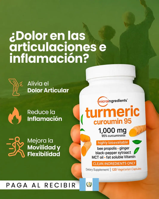 Turmeric Curcumin 95 - Recupera tu movilidad y vive con total confort de forma 100% natural